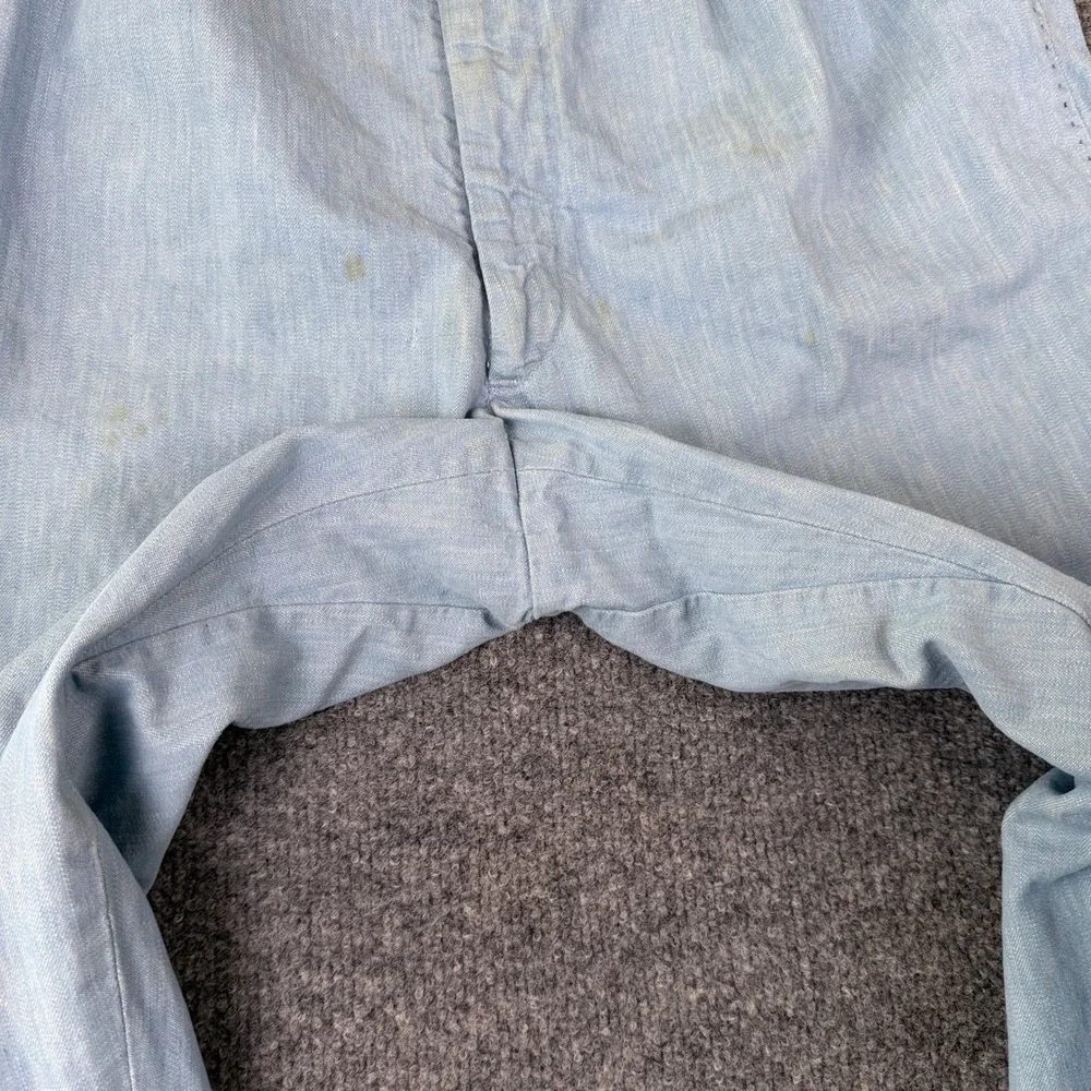 Vintage 50s Hercules Utility Pants Mens 32x32 Sail Cloth Drop Loop Gusset Chino